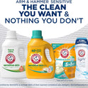 ARM & HAMMER Sensitive Skin Liquid Laundry Detergent, Fresh Scent, 105 fl oz, 105 Loads