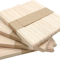 KTOJOY 200 Pcs Craft Sticks Ice Cream Sticks Natural Wood Popsicle Craft Sticks 4.5 inch Length Treat Sticks Ice Pop Sticks for DIY Crafts