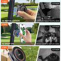 A2C Alloy Magnetic Golf Cart Phone Holder Compatible with MagSafe iPhone 12-17, Fits EZGO, Club Car, Yamaha, Golf Cart Accessories Essentials 2025 Stocking Stuffers Ideas Golf Gifts for Men Women Him