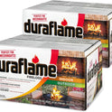 Duraflame 2.5-lb 1.5-Hour Burn Indoor/Outdoor Firelog (12-Count) - Perfect Fire-Log Substitute for Your Fireplace, Great for a Campfire, Chimney-Safe, Easy to Use, Fast Lighting with Starter (2 Items)