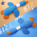 Vitscan Upgraded Goose Indestructible Dog Toys for Aggressive Chewers Small Medium Large Breed, Crinkle Squeaky Plush Dog Puppy Chew Toys for Teething, Duck Puppy Toys
