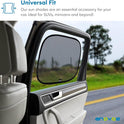 Enovoe Car Window Shades for Baby (4 Pack) - 21"x14" - Sun Shade Blocker, Cling - Glare Shield and UV Rays Protection for Your Child - Side Windows Screens for SUV- Mesh Window Shades for Car Baby