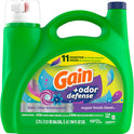 Gain Odor Defense Liquid Laundry Detergent, Super Fresh Blast Scent, 194 fl oz, 134 loads, 2 in 1, Laundry Detergent Liquid Soap, HE compatible