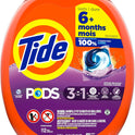 Tide PODS Laundry Detergent Pacs, 3-in-1 Stain Remover, Odor Fighter, Color Protector, 112 Count, HE compatible, Spring Meadow Scent
