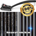 GRILLART Grill Brush Bristle Free, SteamWizards [Ultra Safe & Efficient] Grill Cleaner Brush with 1 Replacement Head, for Cast Iron and Stainless Steel Grates, BBQ Grill Brush for Outdoor Grill