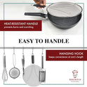 BergKoch Splatter Screen for Frying Pan - 13 Inch Stainless Steel Grease Splatter Guard - Cover Oil Splash when Sizzling Bacon, Cooking Fried Chicken or Popcorn