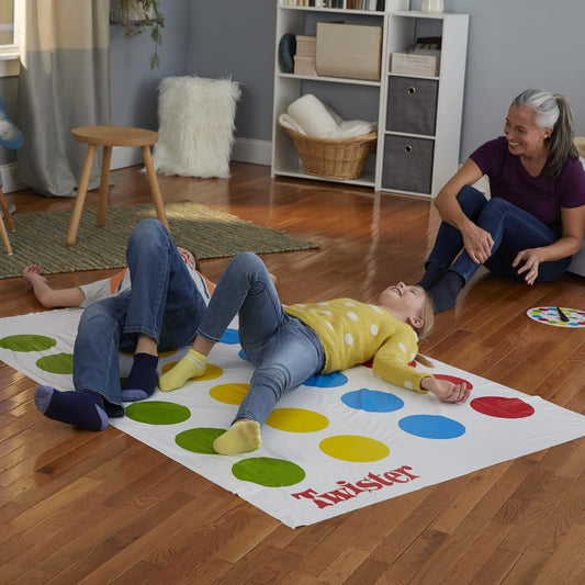 Hasbro Twister Party Classic Board Game for 2 or More Players,Indoor and Outdoor Game for Kids 6 and Up,Packaging May Vary