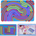 Sensory Fidget Toys for Kids Toddler Boys ,Sensory Activity Board for Stress Anxiety Autistic ADHD, Calm Down Travel Airplane Essentials Toys for 3+ Year Old, Stuffers Gifts for Teen Girls