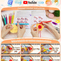 Coopay Crochet Kit Beginners Crochet Hook Set with Crochet Yarn,58PCS Portable Crochet Set Ergonomic Crochet Hooks Travel Knitting Crochet Supplies