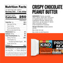 KIND Protein MAX Crispy Chocolate Peanut Butter Snack Bars, 20g of Protein, Keto Friendly, 1g of Sugar Per Bar, Gluten Free, 12 Count Box