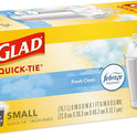 Glad OdorShield Small Trash Bags, Febreze Fresh Clean, 4 Gal, 26 Ct (Package May Vary)