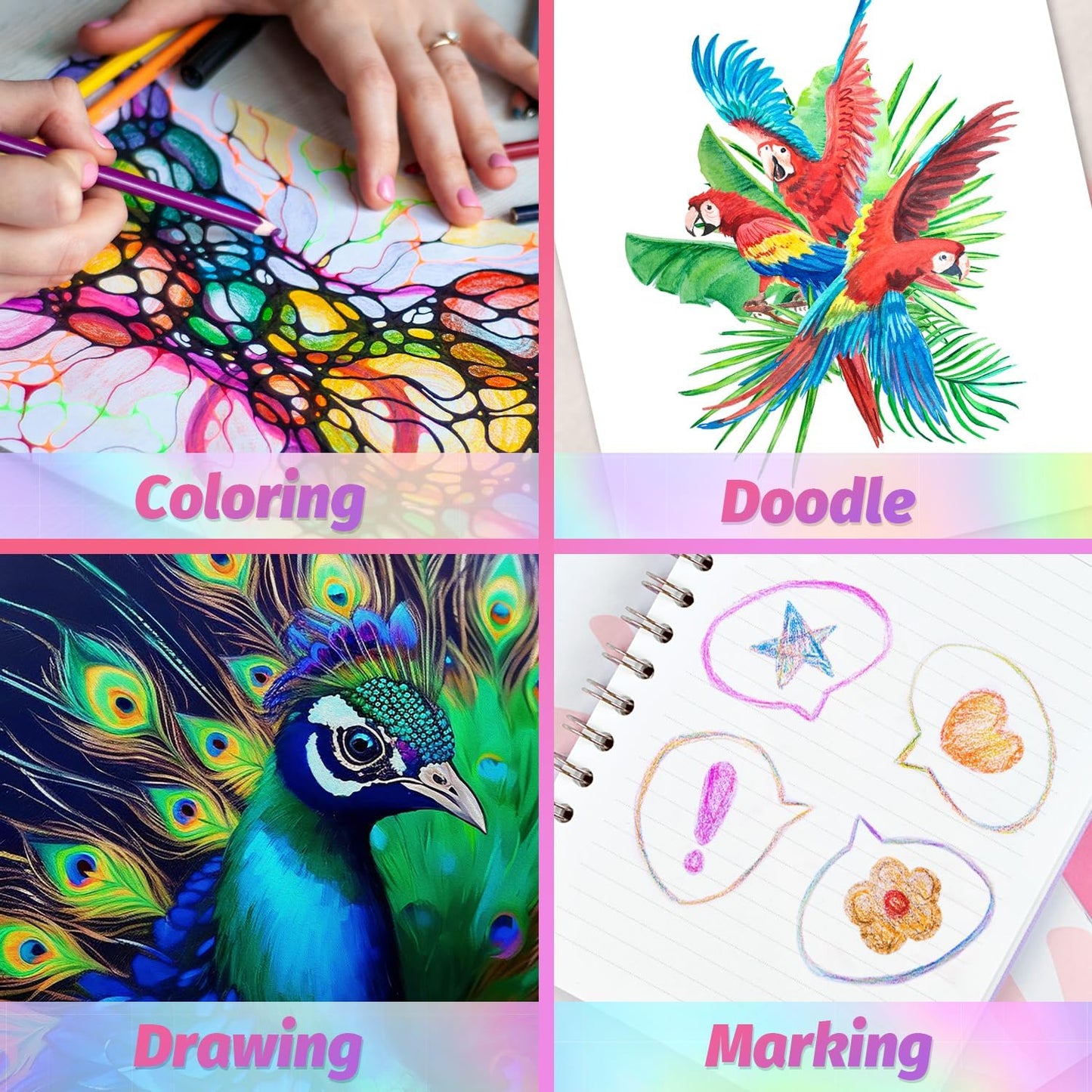 Stocking Stuffers, Stocking Stuffers for Teen Girls,12 Rainbow Colored Pencils, Teen Girl Gifts Trendy Stuff, Art Supplies for Kids 9-12, Gifts for 5-12 Year Old Girl, Arts and Crafts for Kids