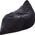 Hobestluk 3 in 1 Bean Bag Chair Giant Bean Bag Chairs Convertible Bean Bag Floor Cushion with Machine Washable Cover, Beanbag Chairs for Adult (Dark Grey)