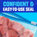 Ziploc Quart Food Storage Freezer Slider Bags, Power Shield Technology for More Durability, 34 count, 4 Pack, 136 Total (Packaging May Vary)