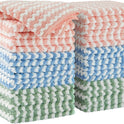 JOYMOOP 18 Pack Microfiber Cleaning Cloth, Kitchen Towels for Dish Drying Washing, Absorbent Streak Free Lint Free Rags for Cleaning, Reusable and Washable Towels - 10" x 10"