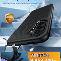 FNTCASE for Galaxy A16/A17 5G Phone Case - Samsung Military Grade Drop Protection, 14ft Drop Tested, Screen Protector Included, Anti-Slip Matte Textured, TPU+PC Dual Layer Shockproof Cover (Black)