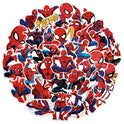 50pcs Spiderman Stickers for Water Bottle, Cool SuperHero Movie Waterproof Vinyl Decal for Kids Teen Adult Laptop Skateboard Phone Travel Case Bike Guitar Computer