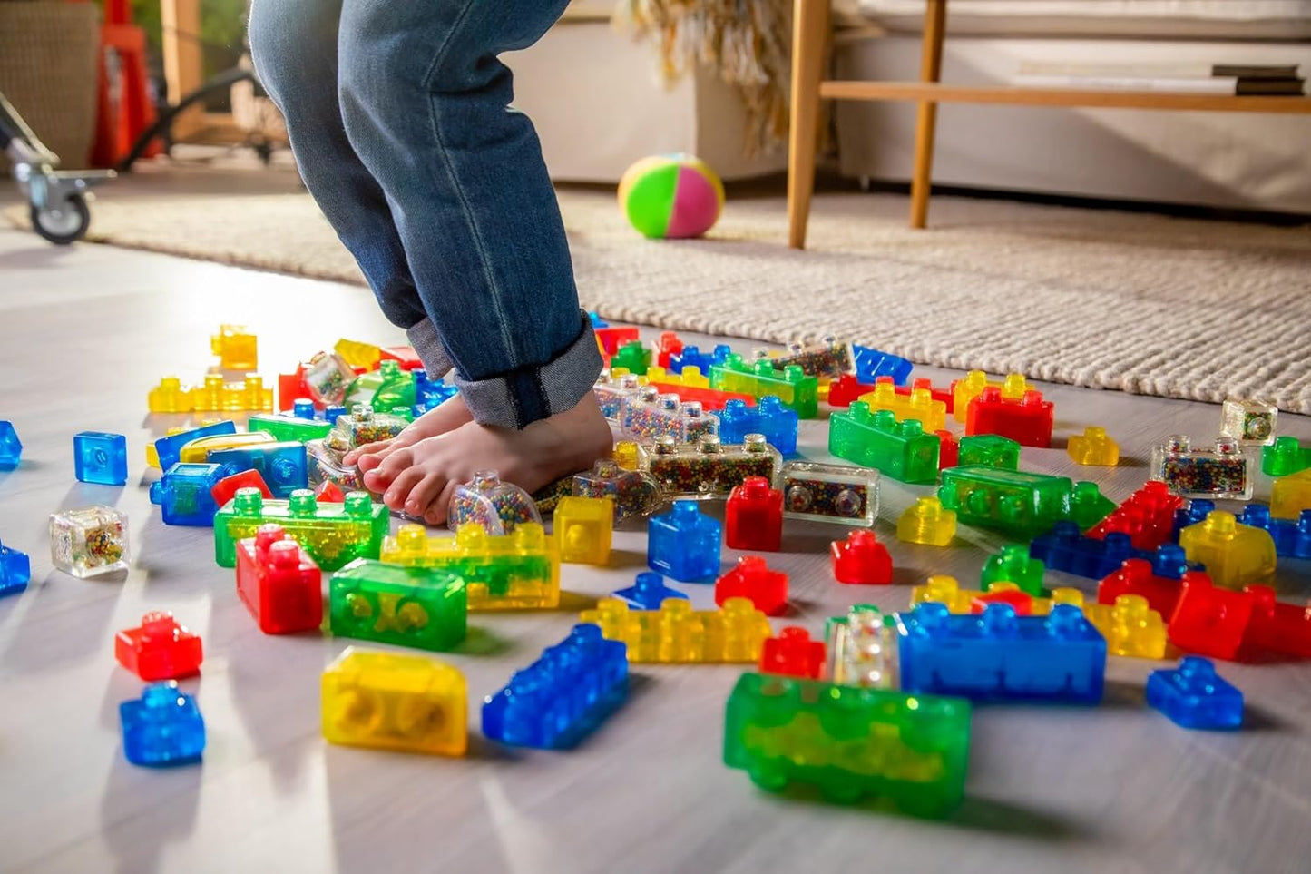 Goliath Jelly Blox Creative Kit | Includes 20 Blocks | Toddler & Preschool Building Blocks Kids Can Squeeze, Stretch, Squish | MESH ACCREDITED | Safety Tested & Ouch-Free | Sensory Play Toy Ages 2+