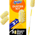 Swiffer Duster Heavy Duty 3 ft Extendable Handle Starter Kit with 3 Refills