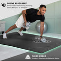 bemaxx Gym Mats Set - 18 pcs EVA Interlocking Foam Floor Tiles (12.6"x12.6"x0.4") 18sqft Protective Gym Flooring Sports Home Workout Exercise Mats Puzzle Garage Fitness Play-Room Garage Pool Treadmill