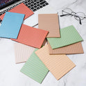 9 Pads Lined Sticky Notes 4x6 in Post, Vintage Colors Self Pad Its, Super Sticking Power Memo Pads Its, 40 Sheets/pad