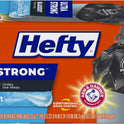 Hefty Ultra Strong 13 Gallon Trash Bags, Black Tall Kitchen Trash Bags 13 Gallon Size, Break Resistant Drawstring Enclosure, Continuous Odor Control, Blackout, Clean Burst Scent, 40 Bags