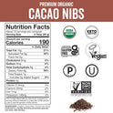 Viva Naturals Organic Cacao Nibs, Unsweetened, 1 LB (454 g), Keto Friendly, Vegan, Non-GMO, Gluten-Free Chocolate Chip Substitute