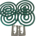 W4W Mosquito Repellent Coils - Outdoor Use Reaches Up to 10 feet - Each Burns for 5-7 Hours (Three Pack Contains 12 coils & 6 Stands)