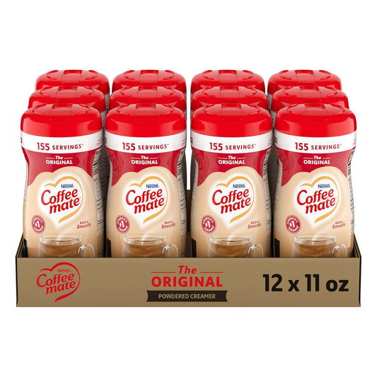 Nestle Coffee mate Coffee Creamer, Original, Powder Creamer, 11 oz Canister (Pack of 12)