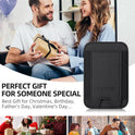 for MagSafe Wallet, Stronger Magnetic Wallet for iPhone 17/16/15/14/13/12 Series, 7 Cards Holder, Magnetic Phone Wallets, Vegan Leather Minimalist Slim RFID for iPhone Wallets, 1 Slot, Black & Black