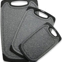Cutting Boards for Kitchen, Large-Small Cutting Board Set of 3, Dishwasher Safe, Juice Groove, Easy Grip Handle, Non-Slip Rubber Cutting Board