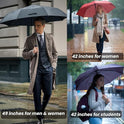 MRTLLOA 42/49 Inch Compact Windproof Travel Umbrella for Rain, Lightweight, Portable, Automatic, Strong, Waterproof Folding Umbrellas for Women, Men and Teenagers