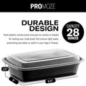 50-Pack Reusable Meal Prep Containers Microwave Safe Food Storage Containers with Lids, 28 oz - 1 Compartment Take Out Disposable Plastic Bento Lunch Box To Go, BPA Free - Dishwasher & Freezer Safe