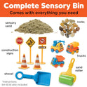 Creativity for Kids Sensory Bin: Construction Zone Playset - Preschool Learning Activities, Excavator Toys for Boys Ages 3-5+, Outdoor Toys and Gifts for Kids