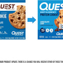 Quest Nutrition Chocolate Chip Protein Cookie, 15g Protein, 1g Sugar, 2g Net Carbs, Keto Friendly, High Protein, Low Carb; 12 Count