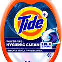 Tide Hygienic Clean Heavy 10x Duty Power PODS Laundry Detergent Pacs Original 63 count For Visible and Invisible Dirt (Pack of 1)