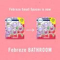 Febreze Bathroom Air Freshener, Odor-Fighting, Plug In Alternative, Air Fresheners for Home and Bathroom and Kitchen, Closet Air Fresheners, Watermelon & Lilac Scent, 4 Count