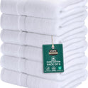Utopia Towels 6 Pack Medium Bath Towel Set, 24 by 48 Inches, 500 GSM 100% Ring Spun Cotton, Lightweight and Highly Absorbent Quick Drying Premium Towels for Hotel, Spa and Bathroom, White