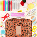 Coopay Crochet Kit Beginners Crochet Hook Set with Crochet Yarn,58PCS Portable Crochet Set Ergonomic Crochet Hooks Travel Knitting Crochet Supplies