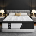 12 Inch King Size Mattress - 2025 Upgraded Hybrid Cooling Gel Memory Foam & Pocket Coils, Medium Firm Mattress in a Box for Back Neck Pain Relief, Motion Isolation, Edge Support, Breathable, White