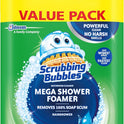 Scrubbing Bubbles Mega Bathroom and Shower Foamer Aerosol, Rainshower Scent, 20oz (Pack of 2)