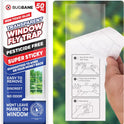 50 Window Fly Traps Sticky Non-Toxic Clear Fly Paper Indoor for Home. No Mess Flies Window Sticky Traps Bug Flies Strips Indoors. Fruit and Housefly Trap Indoor Flypaper Tape Gnat Catcher Killer
