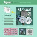 ETSPIL Embroidery Kit for Adult Beginners, 3-Pack 33-Stitch Practice Samplers, Pre-Stamped Patterns, 7.8-Inch Hoop, Threads & Needles, Step-by-Step Guide & Video, DIY Needlework Craft Gift for Women