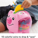 Fisher-Price Baby & Toddler Toy Laugh & Learn Smart Stages Piggy Bank with Educational Songs & Phrases for Infants Ages 6+ Months (Amazon Exclusive)