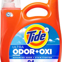 Tide Ultra Odor Defense Plus Oxi Liquid Laundry Detergent, 132 fl oz, 94 Loads, Advanced Odor and Stain Fighting Laundry Detergent Liquid (Packaging May Vary)