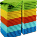 AIDEA Microfiber Cleaning Cloth, 50PK, Microfiber Towels for Cars, Premium Wash Cloths, Dusting Cloth Cleaning Rags, Absorbent Towels for SUVs, House, Kitchen, Window, Cleaning Supplies12×12"