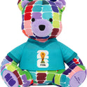 Jazwares FIFA World Cup 2026 10-Inch Colorful Bear Plush - Official 2026 World Cup Collectible with FIFA Trophy Logo Tee - Ages 3+