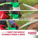 Chapin G390 Hose End Sprayer for Water Soluble Materials, 20 Gallon, 32 Ounce Tank, Finger Control and Backflow Prevention, for Spraying Lawns, Weeds, Insects, Fertilizers, Translucent White