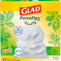 Glad ForceFlex Tall Kitchen Trash Bags, 13 Gal, Gain Original with Febreze, 110 Ct (Pack May Vary)