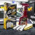 Meguiar's G191700 Smooth Surface Clay Kit, Safe and Easy Car Claying for Smooth as Glass Finish